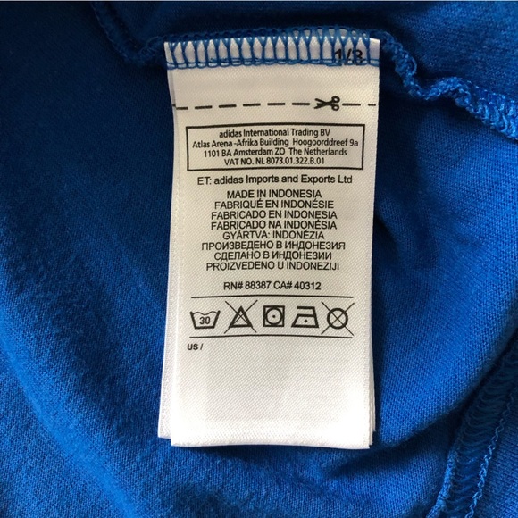 Adidas Stella Sport Logo T Shirt in Blue - Picture 7 of 9